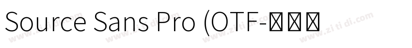 Source Sans Pro (OTF字体转换